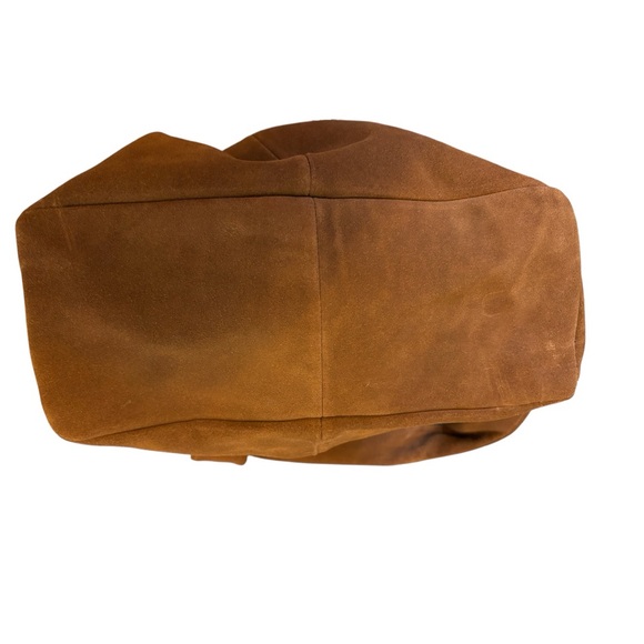 NWT J Jill Cognac Brown Suede Large Hobo Bag - Picture 7 of 7